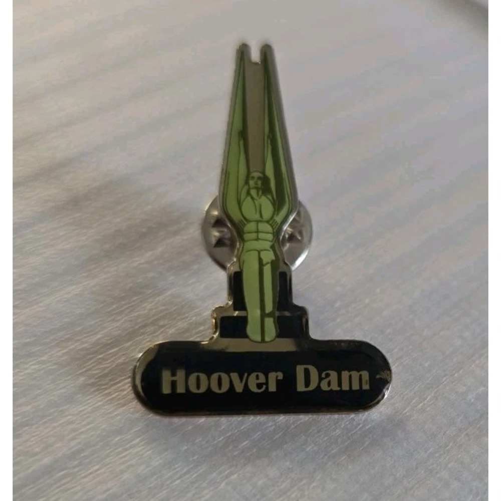 Hoover Dam Monument Lapel Pin Winged Figures Of The Republic